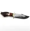 Cream/Brown Horn, Warm Amber Wood