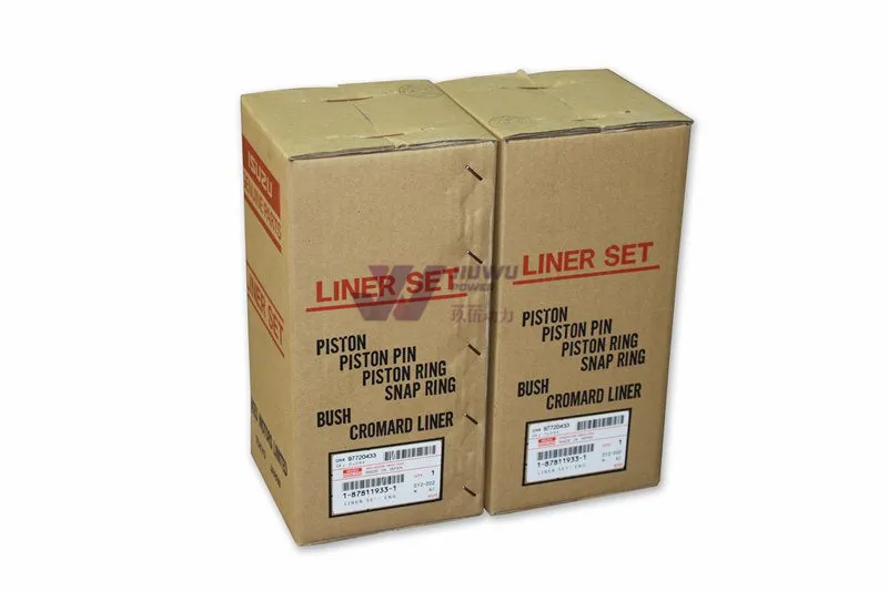1878124861 1-87812486-1 6BG1 Cylinder Liner Kit Machinery