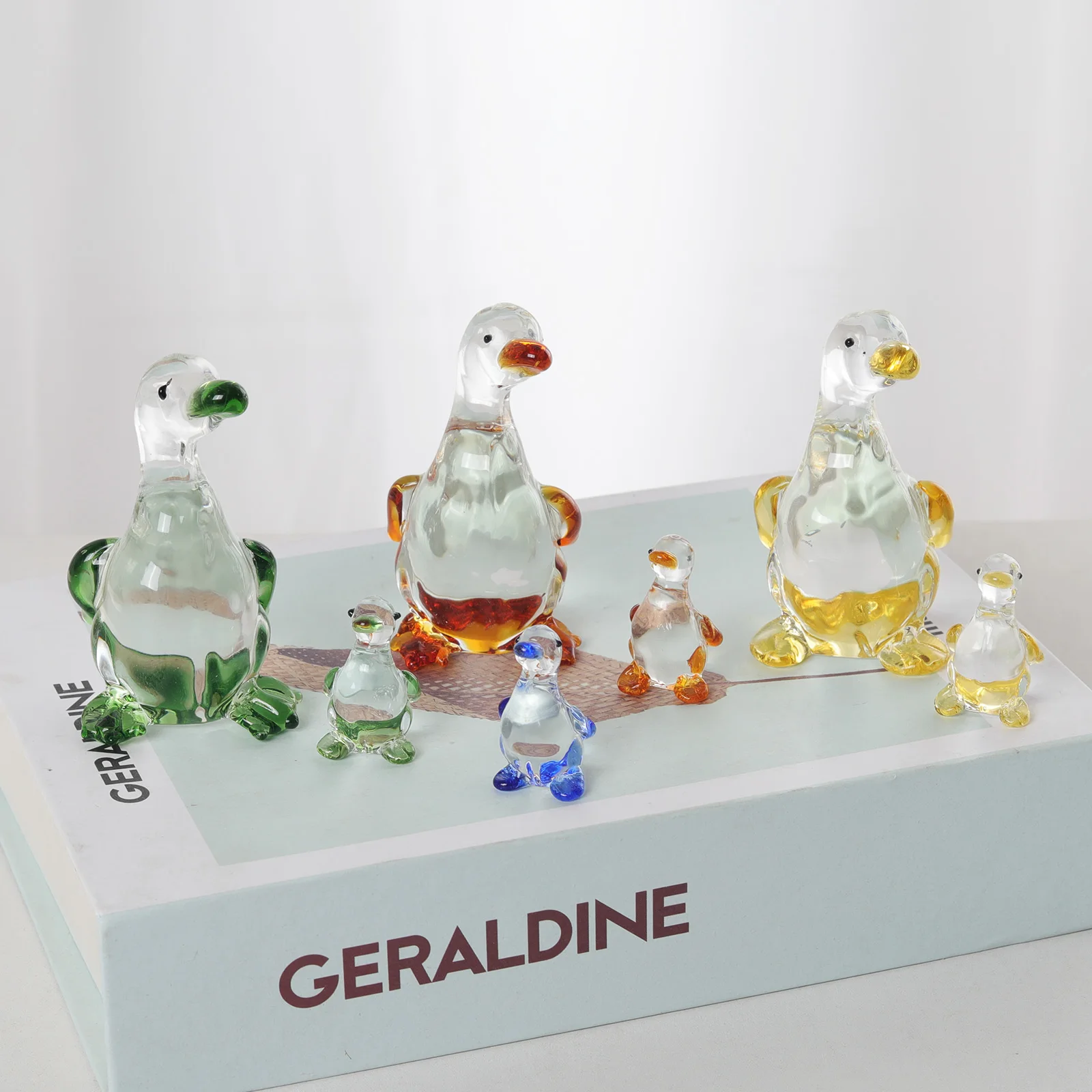 【新品】HUMAN MADE DUCK PAIR GLASS FIGURINE 휴먼 메이드 덕 페어 글래스 피규린 클리어 (2개 세트) | Human Made