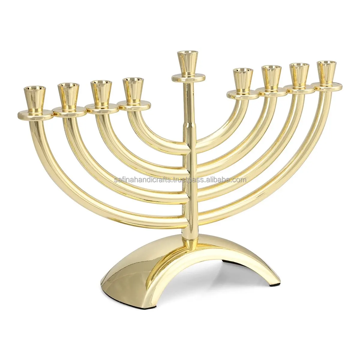 Handmade 9 Arms Aluminum Made Menorah For Restaurant School Hotel