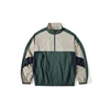 verde oscuro y beige
