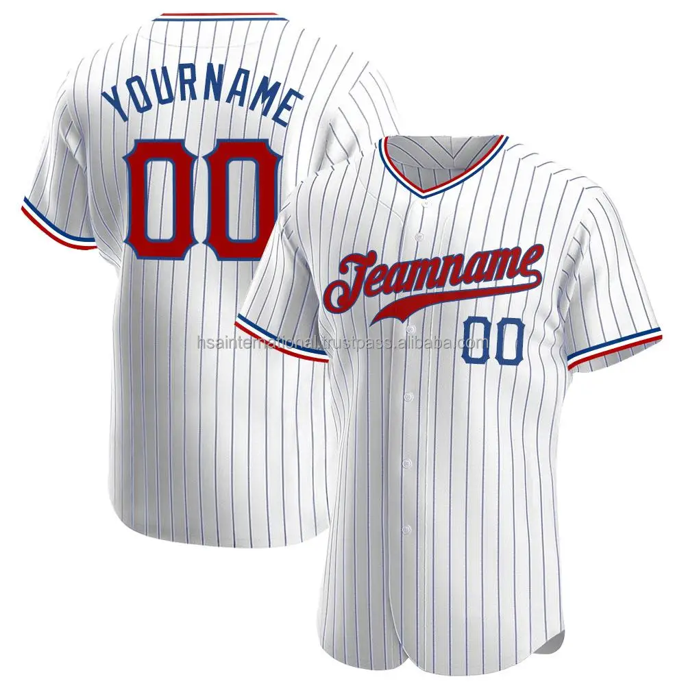 Source custom baseball jersey sotball jersey full button sublimated  pinstripe baseball uniforms softball uniforms on m.