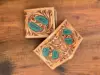Brown With Turquoise Tooling