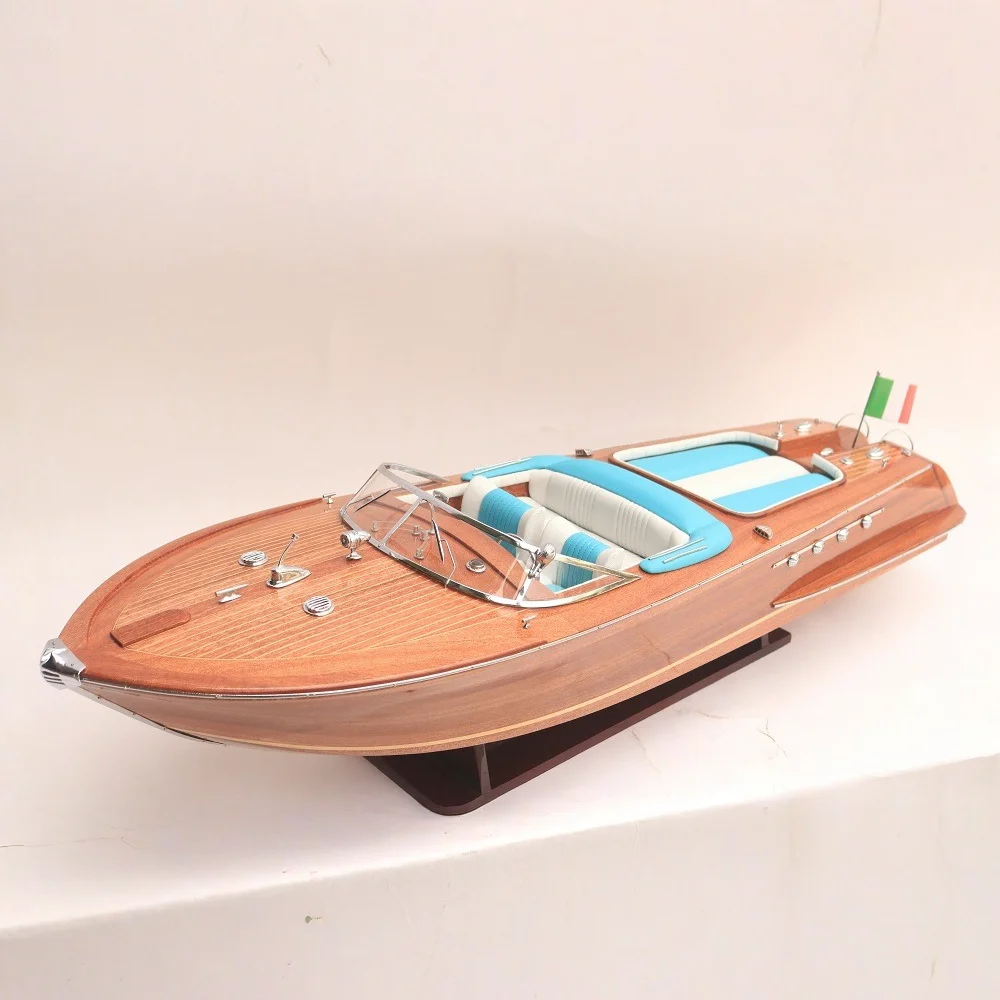 RIVA AQUARAMA ナチュラルウッドハル木製モデルボート - ビジネス