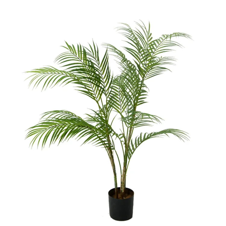 hot sale artificial trees mini plastic plant potted hawaii palm