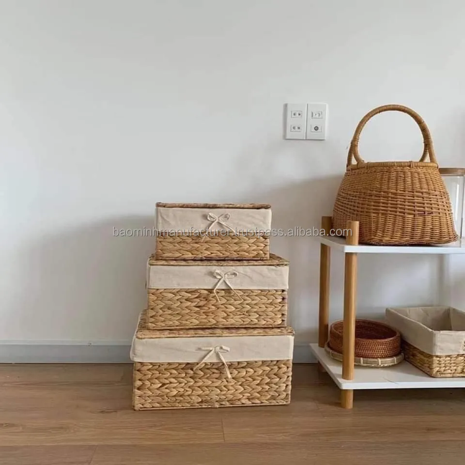 Woven Rattan Storage Bin,Rattan Laundry Basket With Lid Buy Home
