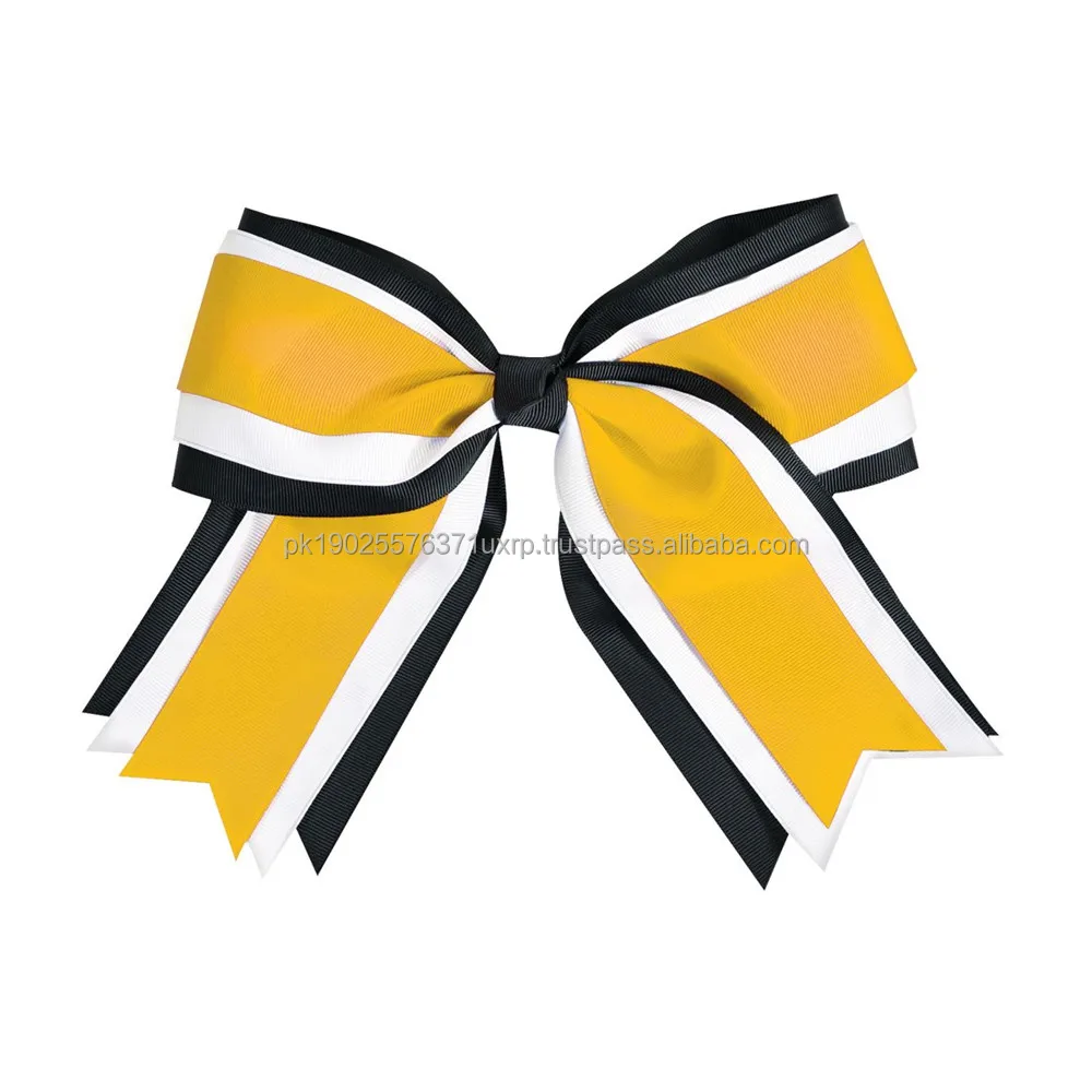 Custom Wholesale 7 Inch Glitter Cheer Bows Cheerleading Softball Gifts