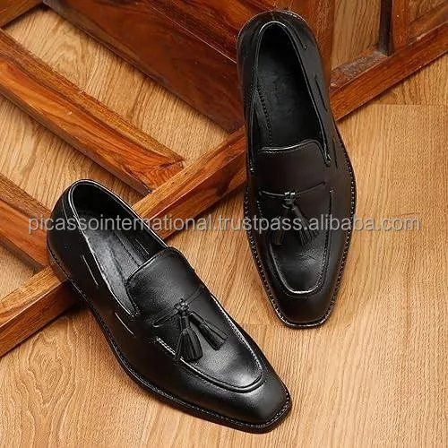 Elegant Design Top Quality Customized Logo Formal Casual Office Party Wear Men's Genuine Leather Shoes Manufacturer