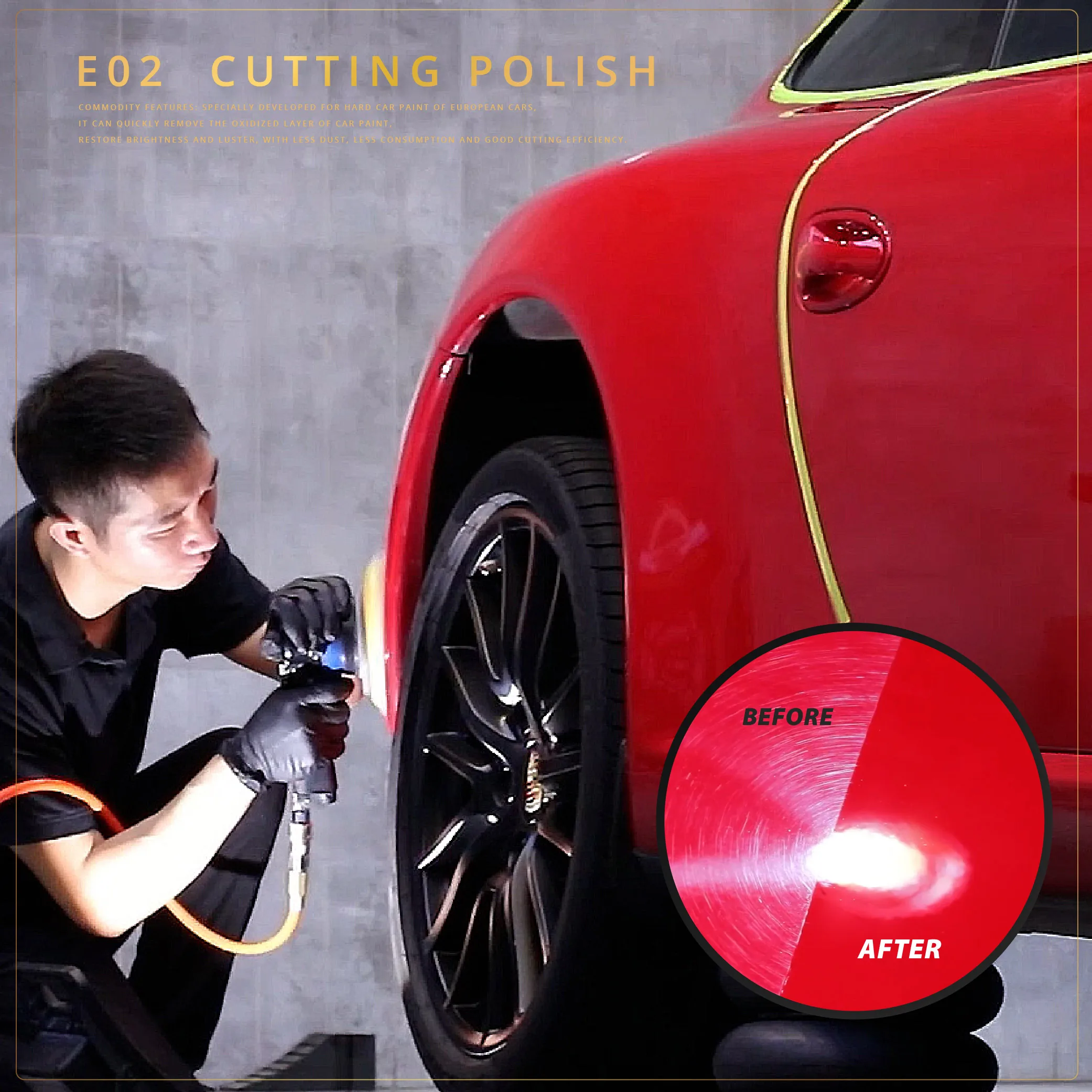 Смесь средней резки E02 300 мл для автомобильного