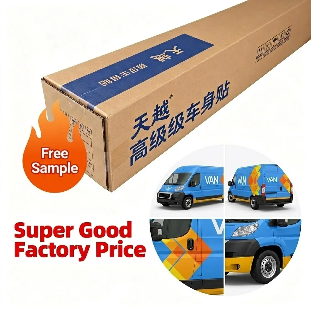 Wholesale Factory Price 7-Year Durable  Car Vinyl Sticker, Long-Lasting Bubble Free Vehicle Wrap Roll for Bulk Purchasers