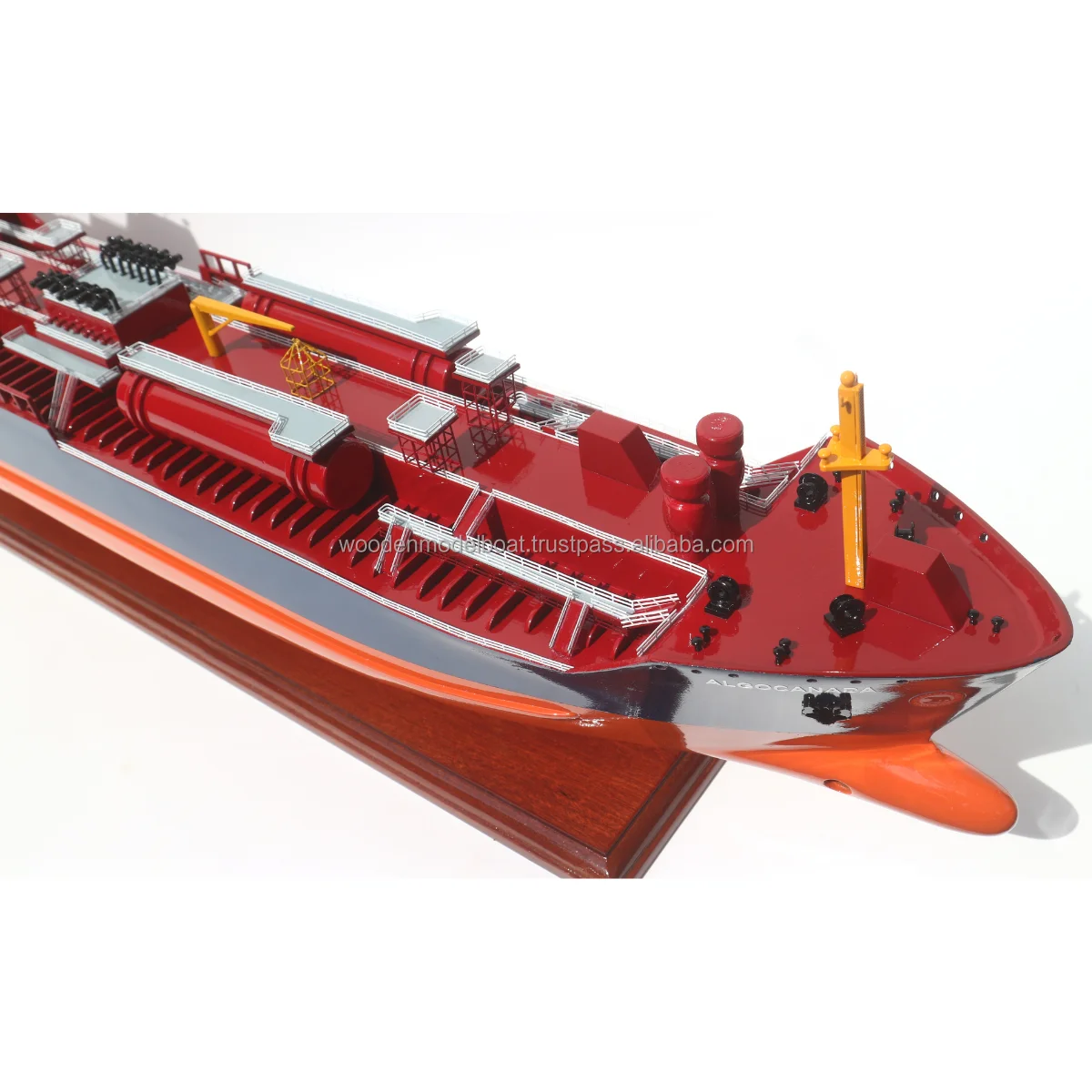 Algocanada Oil Tanker Ship Model Wooden Commercial Ship Model For