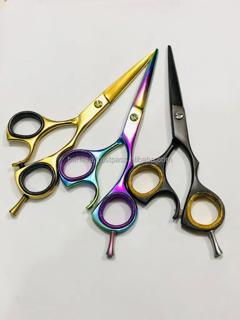 Barber Scissors Japanese Steel 6 And 6.5 Inches Hair Scissors Titan ...