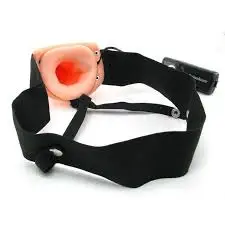 Realistic Silicone PVC Penis Dildo with Belt & Vibrator Hollow Strap-On Sex Toys for Men for Use in Kerala India