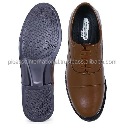 Indian Manufacturer of Good Quality Classic Design Formal Casual Office Party Wear Men's Genuine Leather Shoes at Factory Price