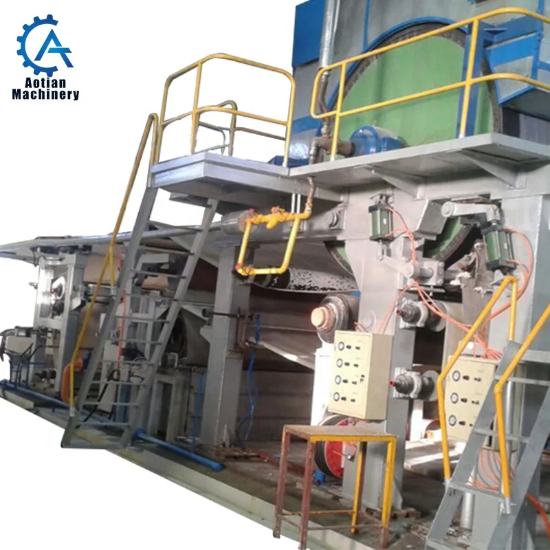 Bamboo Pulp Paper Production Machinery Small Scale Toilet Tissue Paper Making Machine