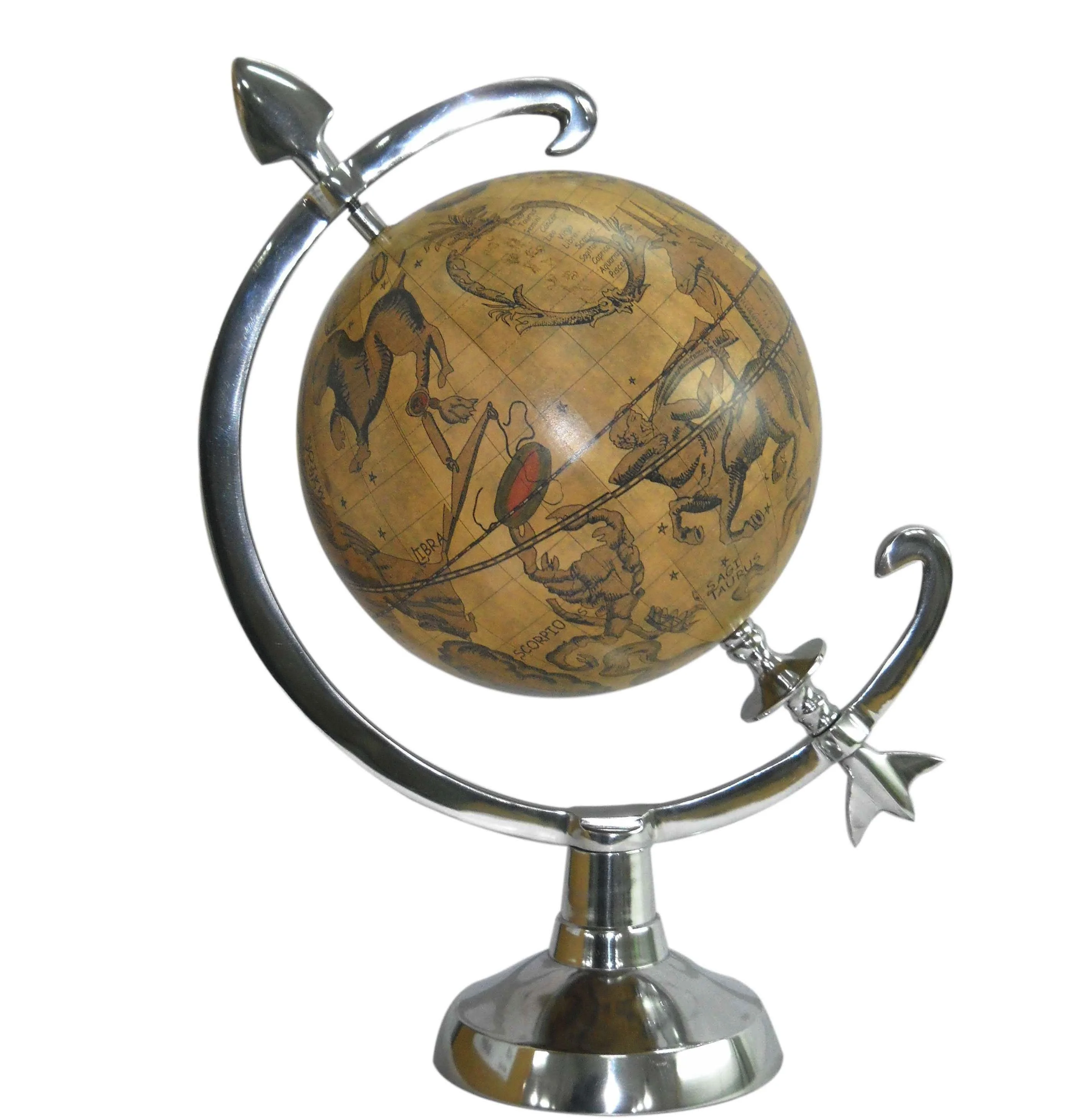 Серебряная печать вращающийся шар из ПВХ для обучения украшения