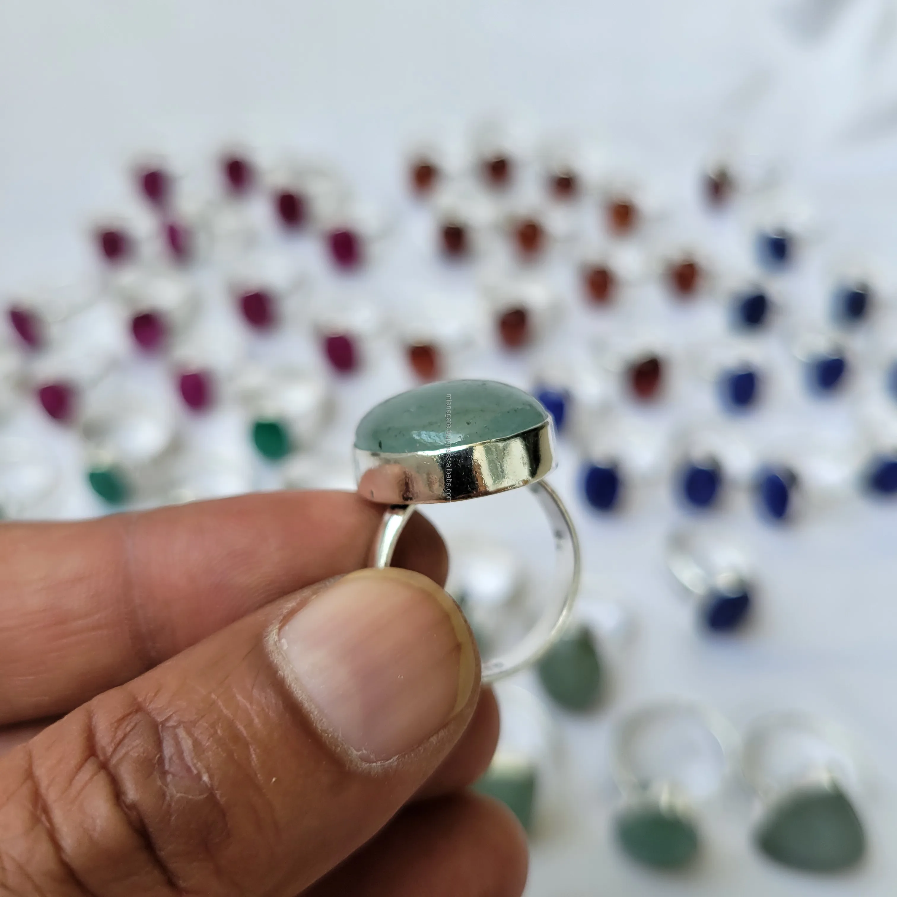 Green Aquamarine rings (1)