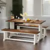 White and Rustic Brown Color
