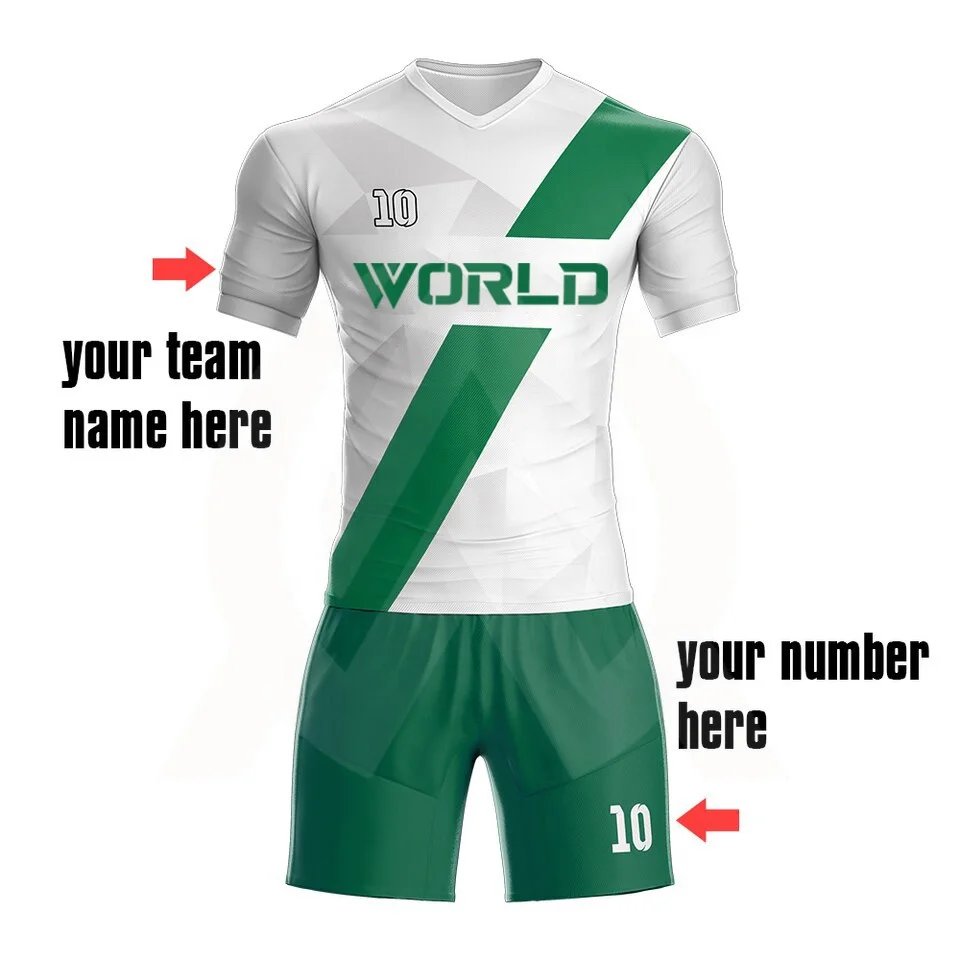 Newest Sublimation Design Soccer Jersey Customized Green - AliExpress