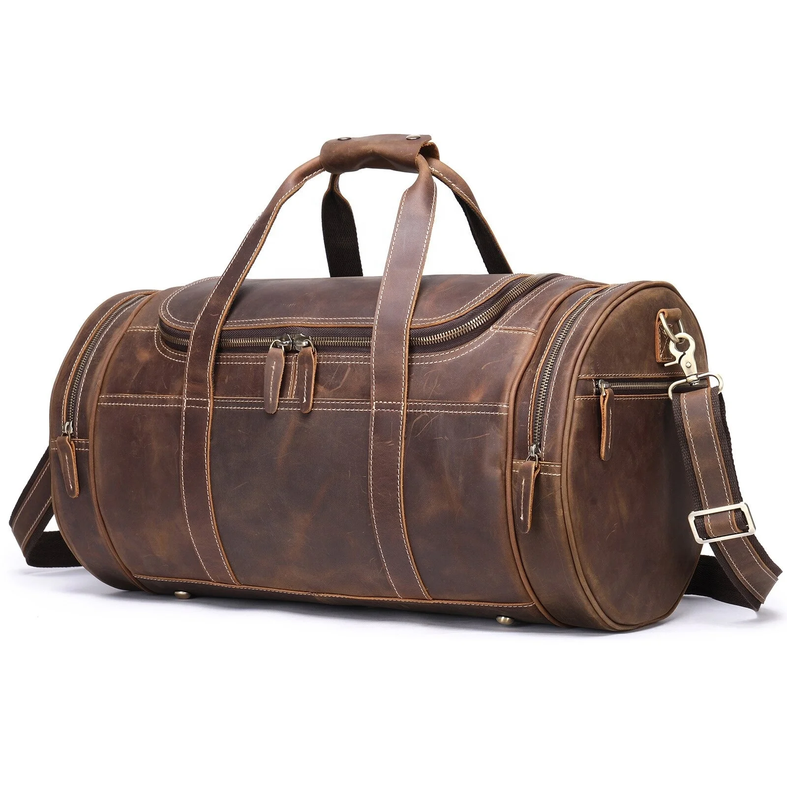 Travel Bag Cowhide Luggage Bag 