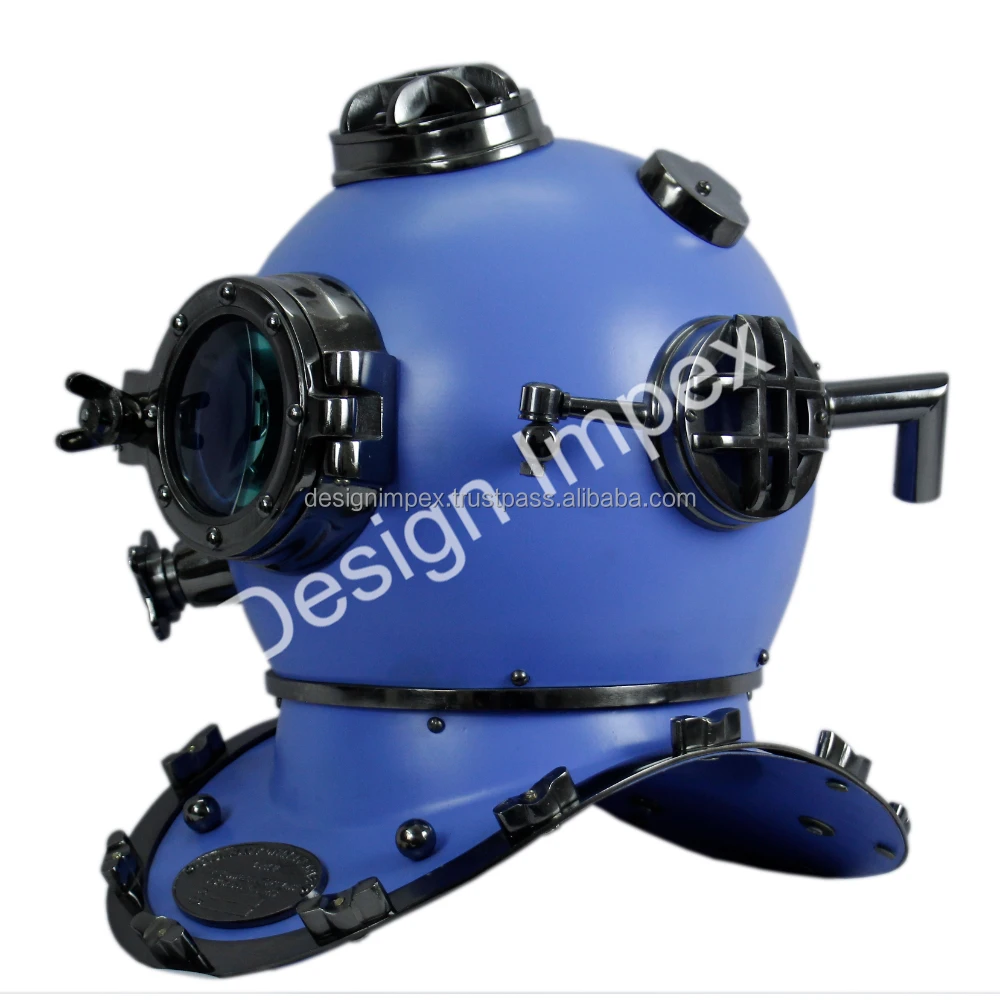 Breathable Marine Swimmers Helmet Made In India Black Coated Premium ...