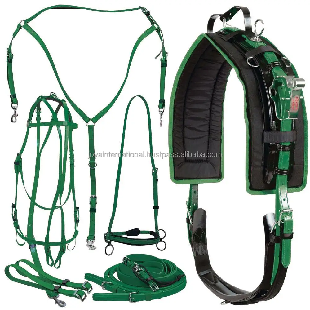 Pvc Quick Hitch Horse Harness Complete Set All Size And Mixed Color Black Brown Navy Yellow Pink