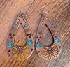 Brown With Turquoise Tooling