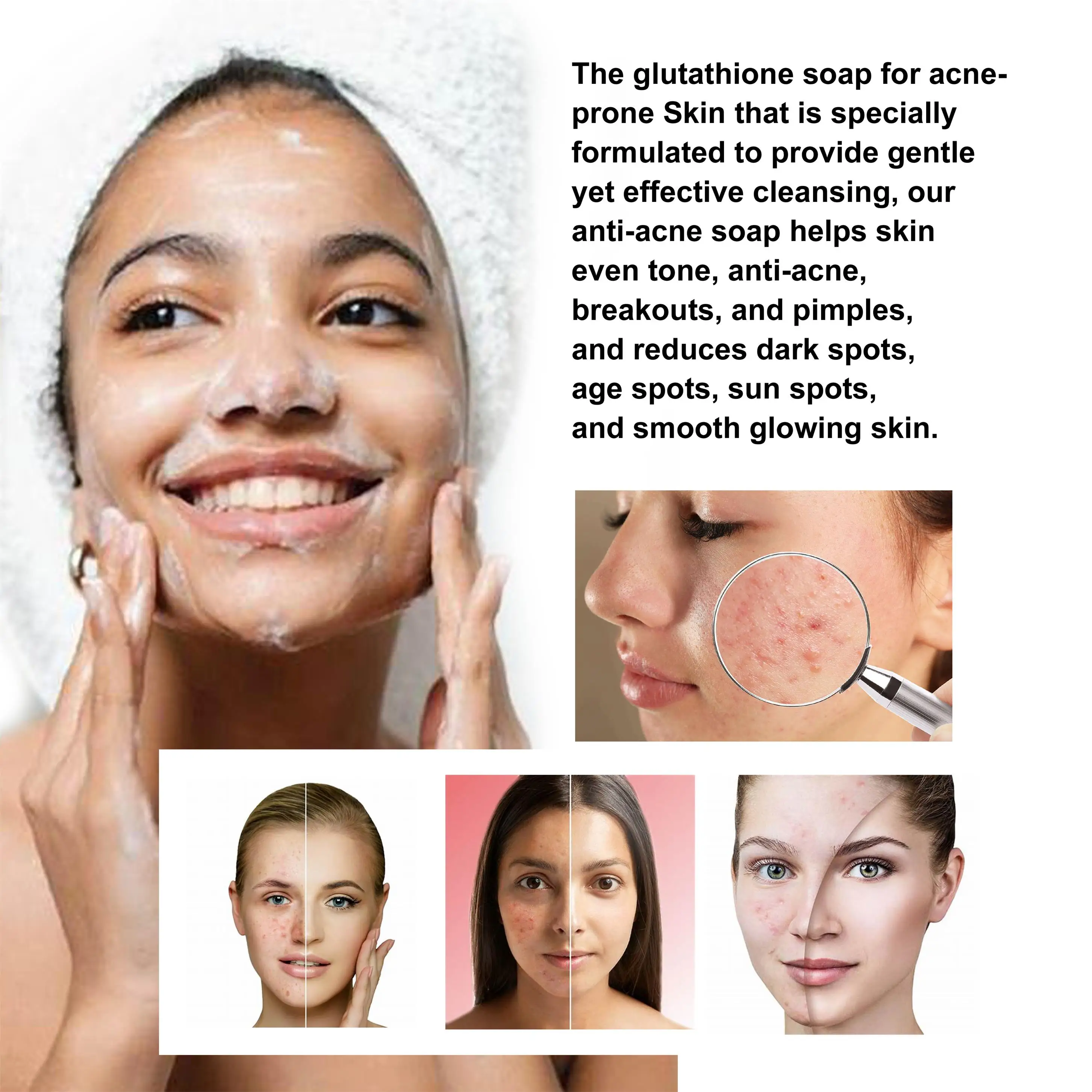 DR.DAVEY Glutathione Brightening Soap with Hyaluronic Acid & Vitamin E