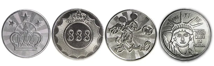Custom Metal Arcade Game Coins - Durable & Customizable