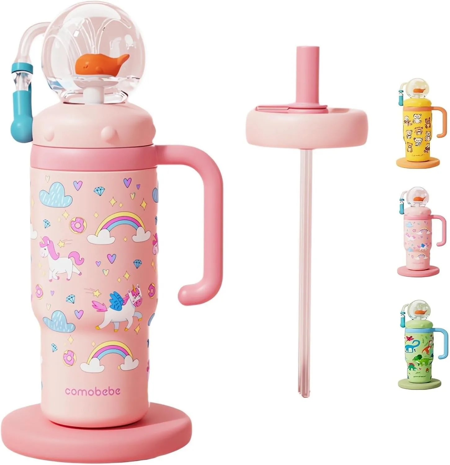 Pink Unicorn Whale Cup