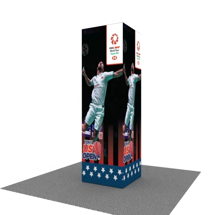 Модная Горячая Распродажа быстрая установка многоразовая алюминиевая Натяжная ткань прочный выставочный стенд портативный 10 футов выставочная башня