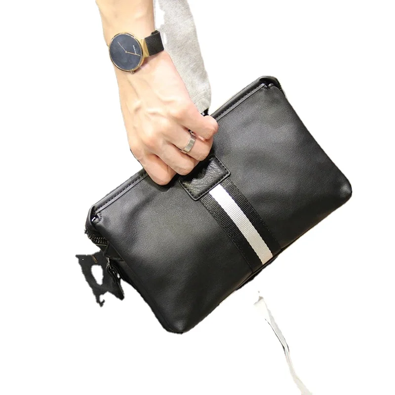 Men's Clutch Bag Envelope Bag Large Capacity Handbag Fashion Pu