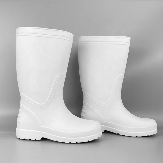 Lightweight New Fashion Foam Work Shoes Chicken Milk Food Ski Pharmacy Non-slip Oil Resistant Knee High Chef EVA Water Boots