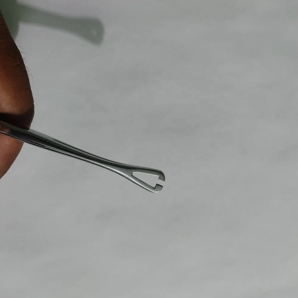 Gold Pennington Forceps Non Slotted With Ratchet,Beauty Body Piercing Instrument - Foto 7