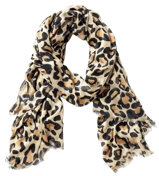 New Arrival Hot Sale 2021 Wholesale Viscose Animal Leopard Custom Printed Newest Stylish Scarf For Girls Scarves
