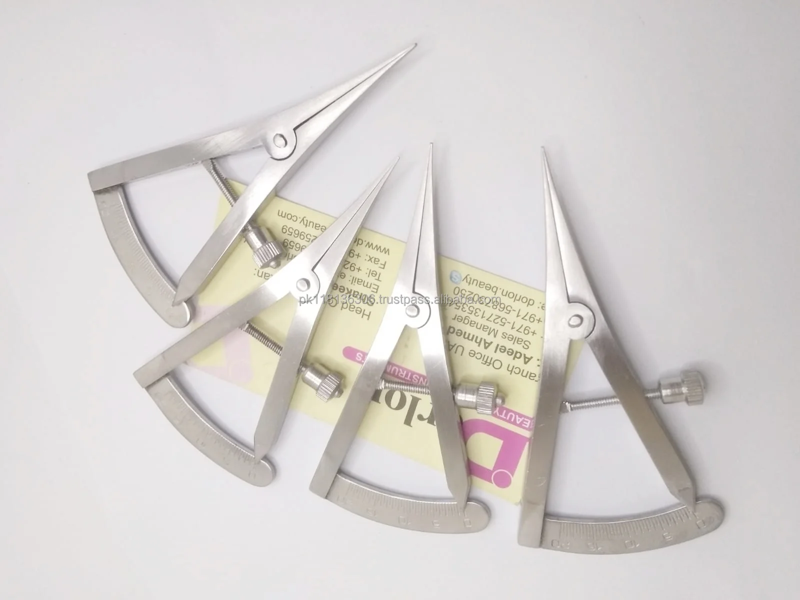 Stainless Steel Castroviejo Calipers Measuring Gauge For Eye Surgery