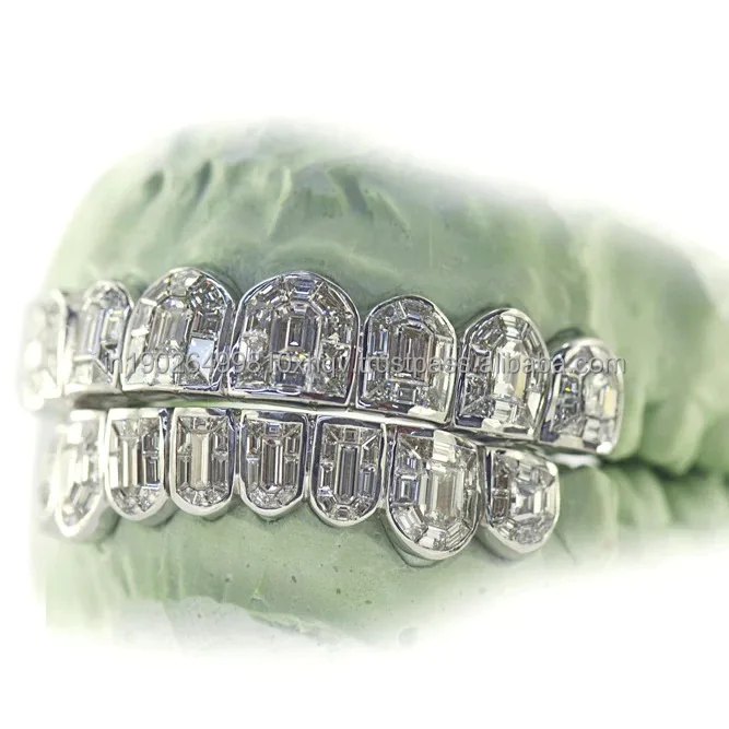 Embreld 10k Solid Gold Teeth Grill Diamond Moissanite Grillz Provence 