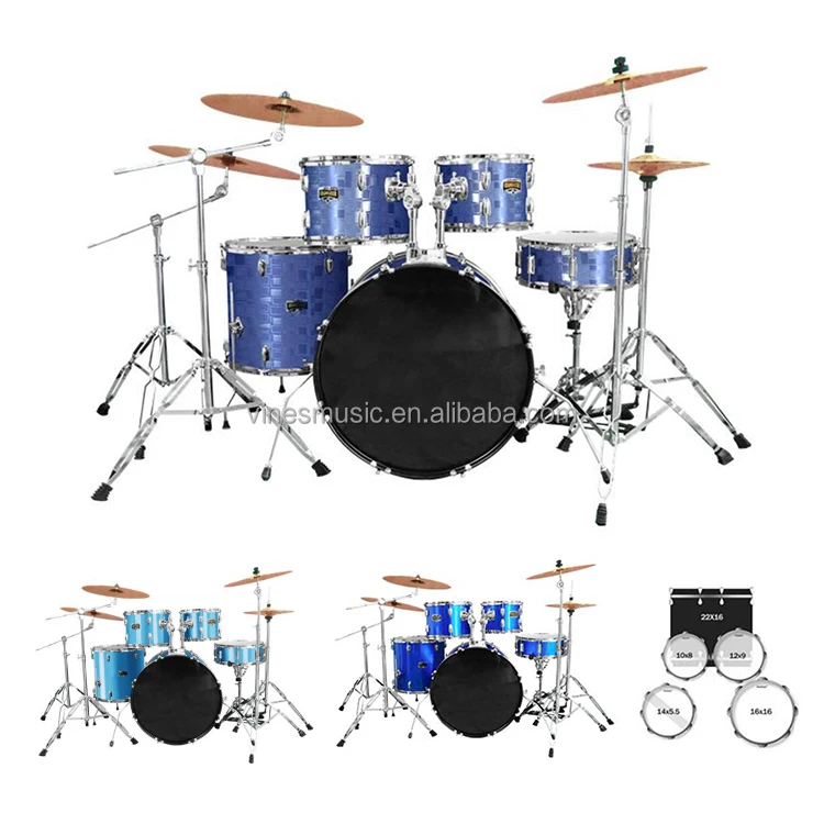 Factory Sale Professional Musical Percussion Instrument Jazz Drum Kit 5