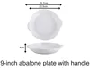 9-inch abalone Plate with handle