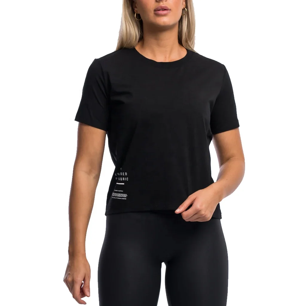 Custom T-shirt Women 100% Cotton Tops 