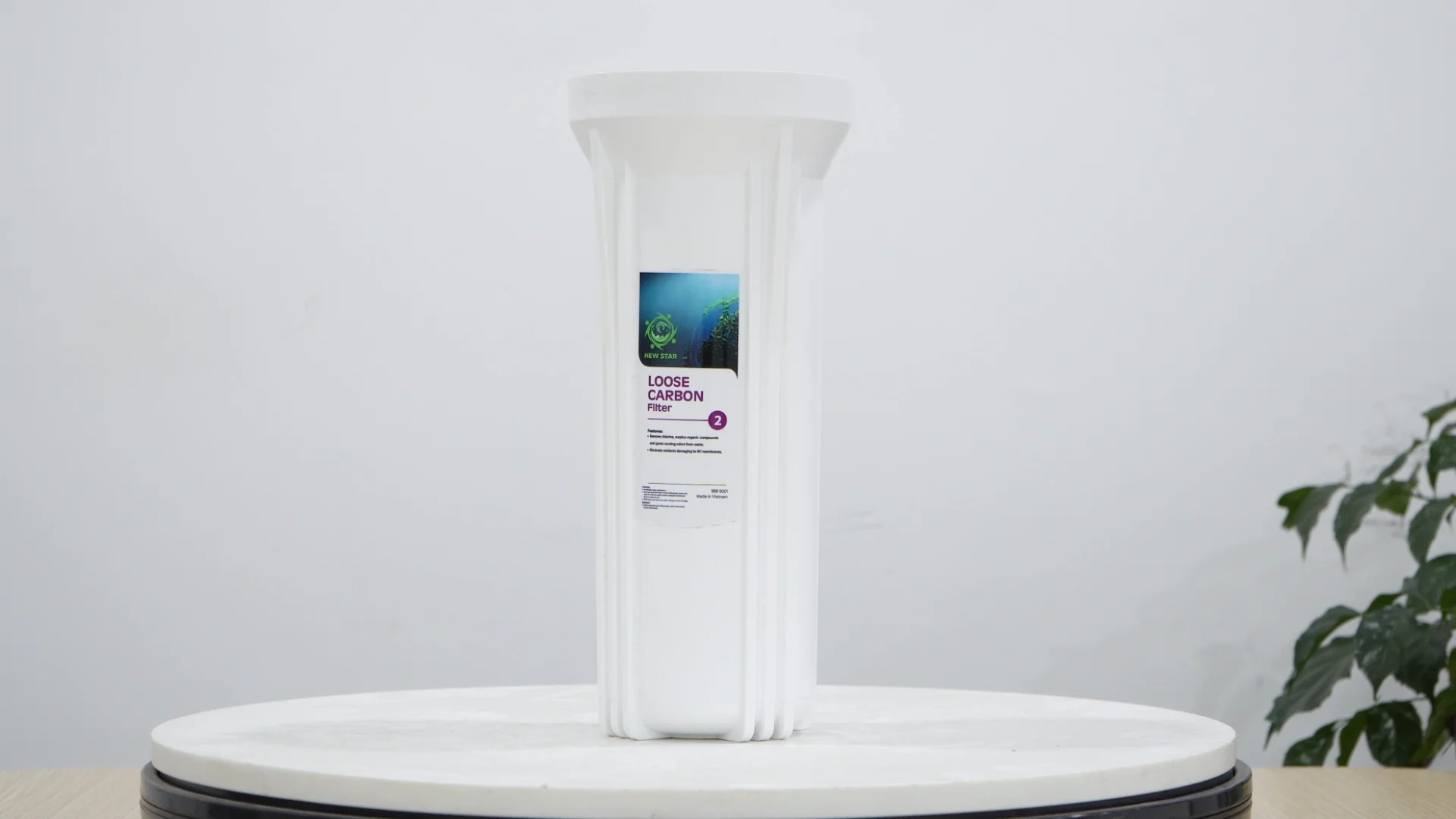 SimPure 10" Whole House Water Filter Housing - 1-Stage, 3/4" Ports, For RO Systems, 3-Year Warranty