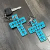 Turquoise & Black Checkered