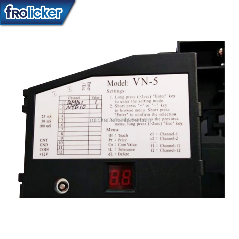 Electric Multi Coin Selector Vn-5 Token Coins Pusher Coin Acceptor For ...