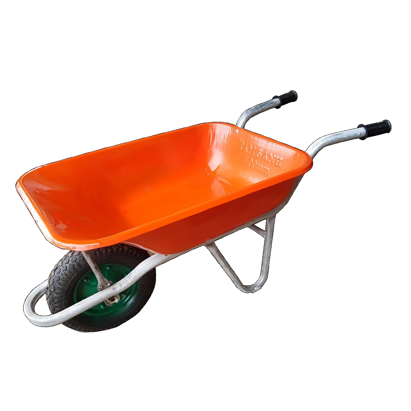 High Quality 50L 70L 90L Wheelbarrows From Vietnam Wb6400 Model with Plastic or Metal Tray for Garden Construction
