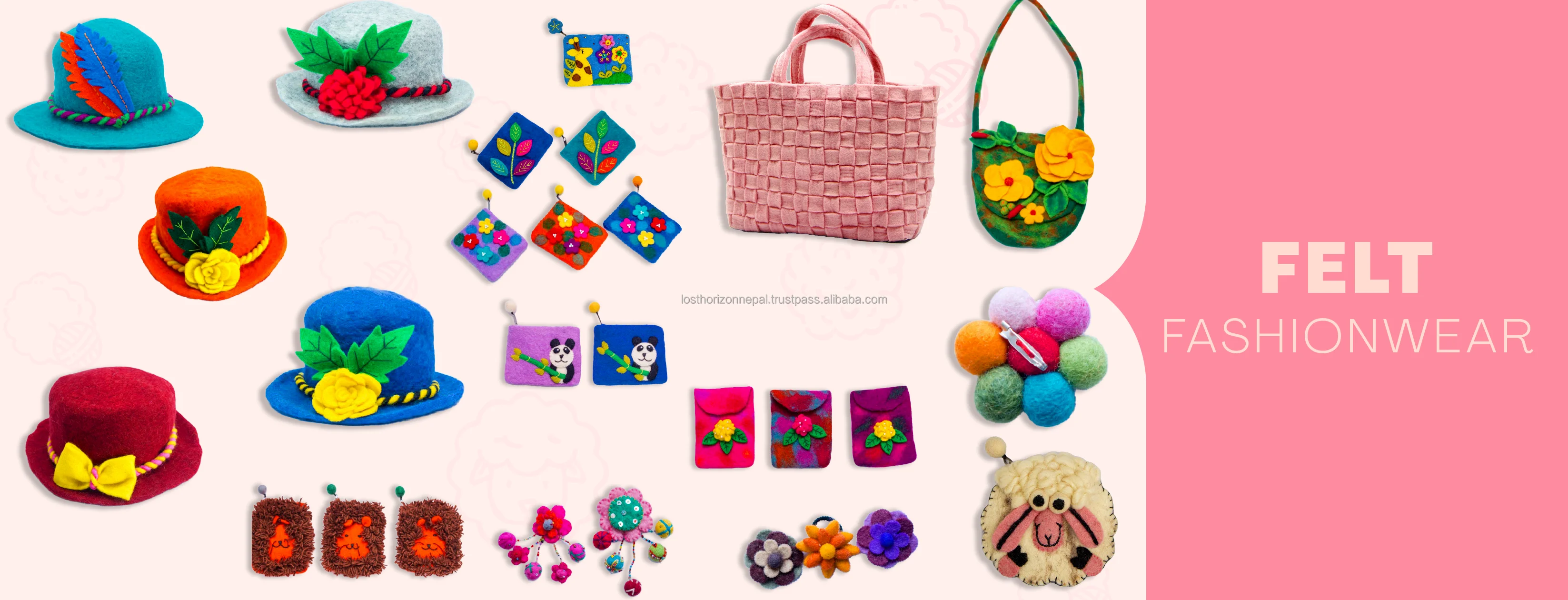 Handmade Felt Bags Ecofriendly Highquality Ball Bags 100 New