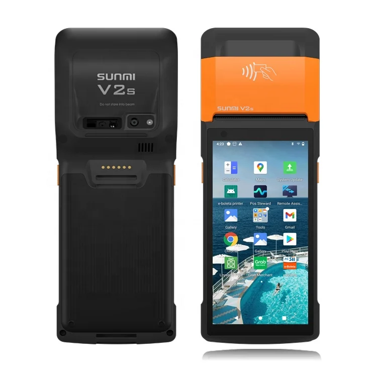 V2S SUNMI V2s Android 11 Terminal Business Ticketing Machine Point of Sale Cash Register HandHeld Pos Machine for Store