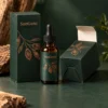 Forest green with copper botanical art
