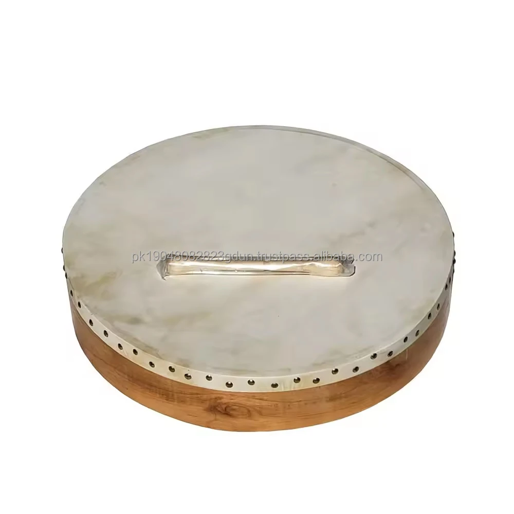 8 Inch Musical Percussion Hand Drum Wood Frame Irish Bodhran Goat Skin
