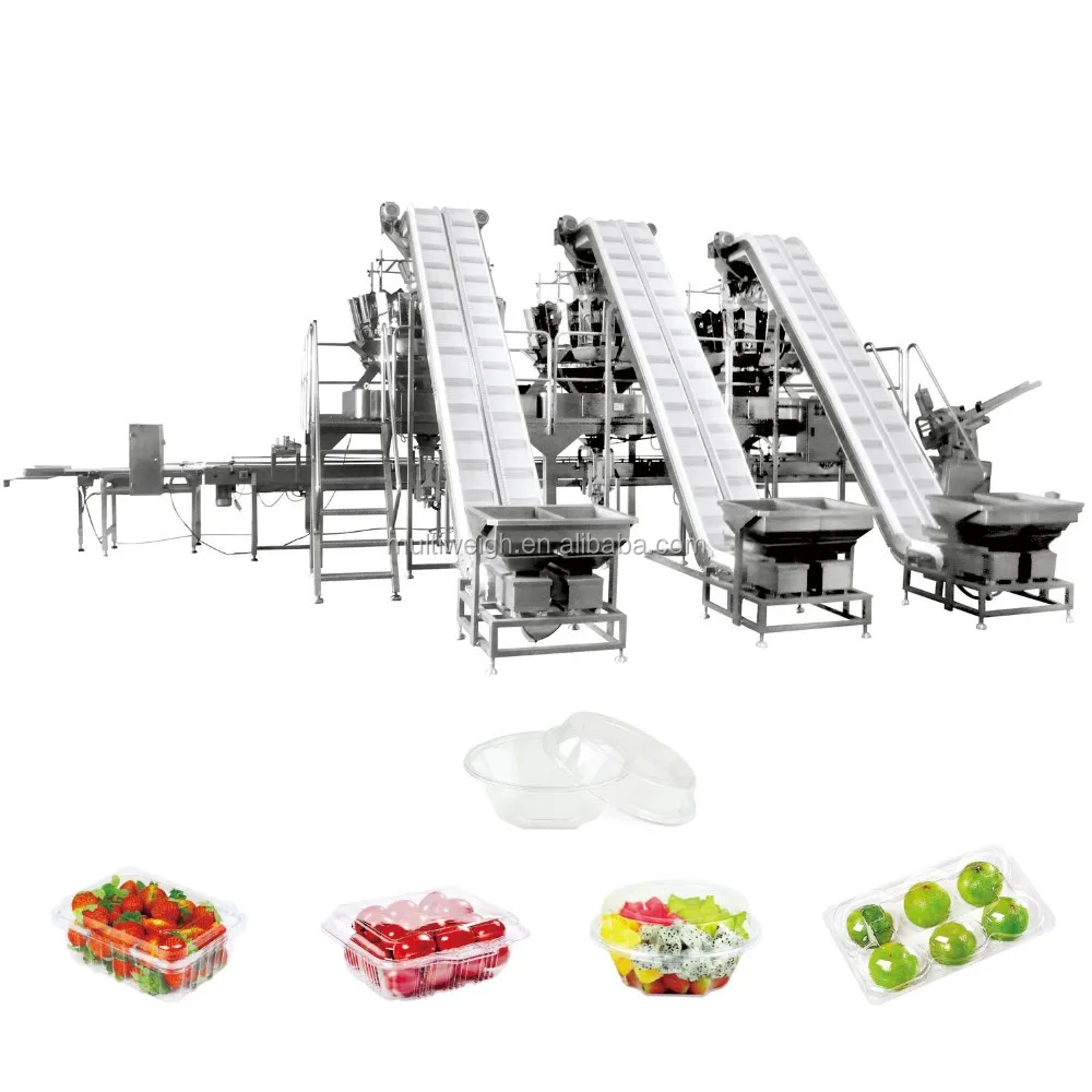 Высокоскоростная машина для взвешивания многоголовочная упаковочная