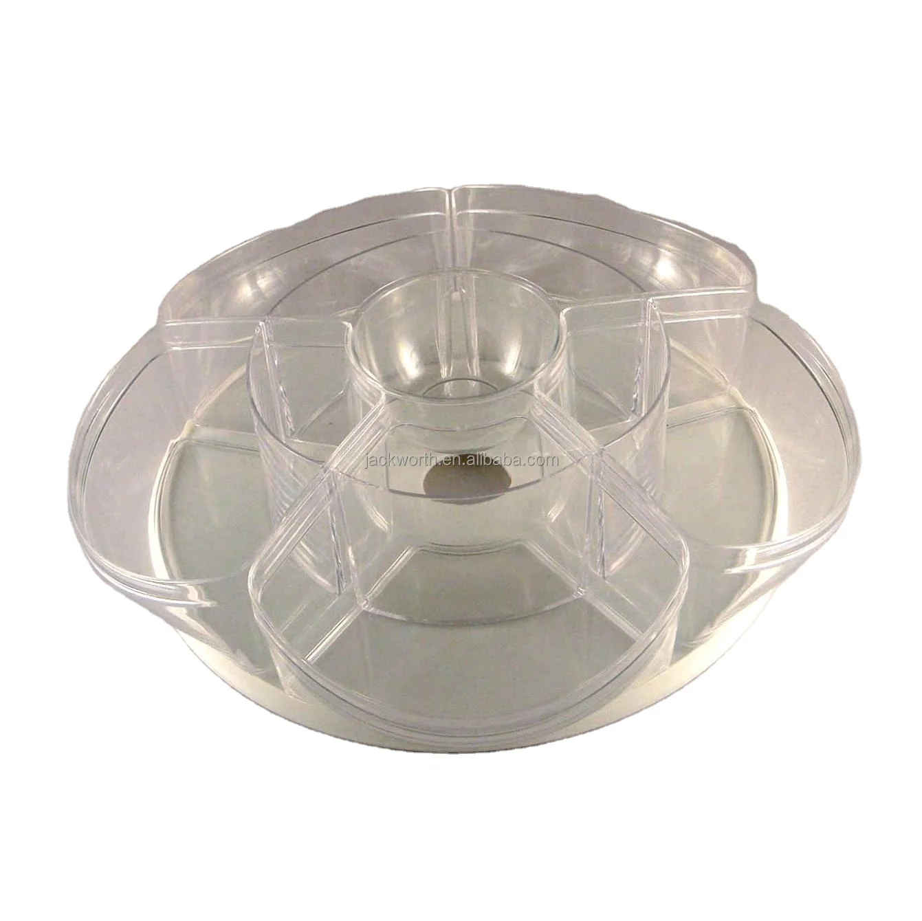Divided Acrylic Box with Sadaf Cover - Lavender main image 0